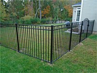 <b>Alumi-Guard Canterbury 3 Rail Flat Top Aluminum Fence</b>